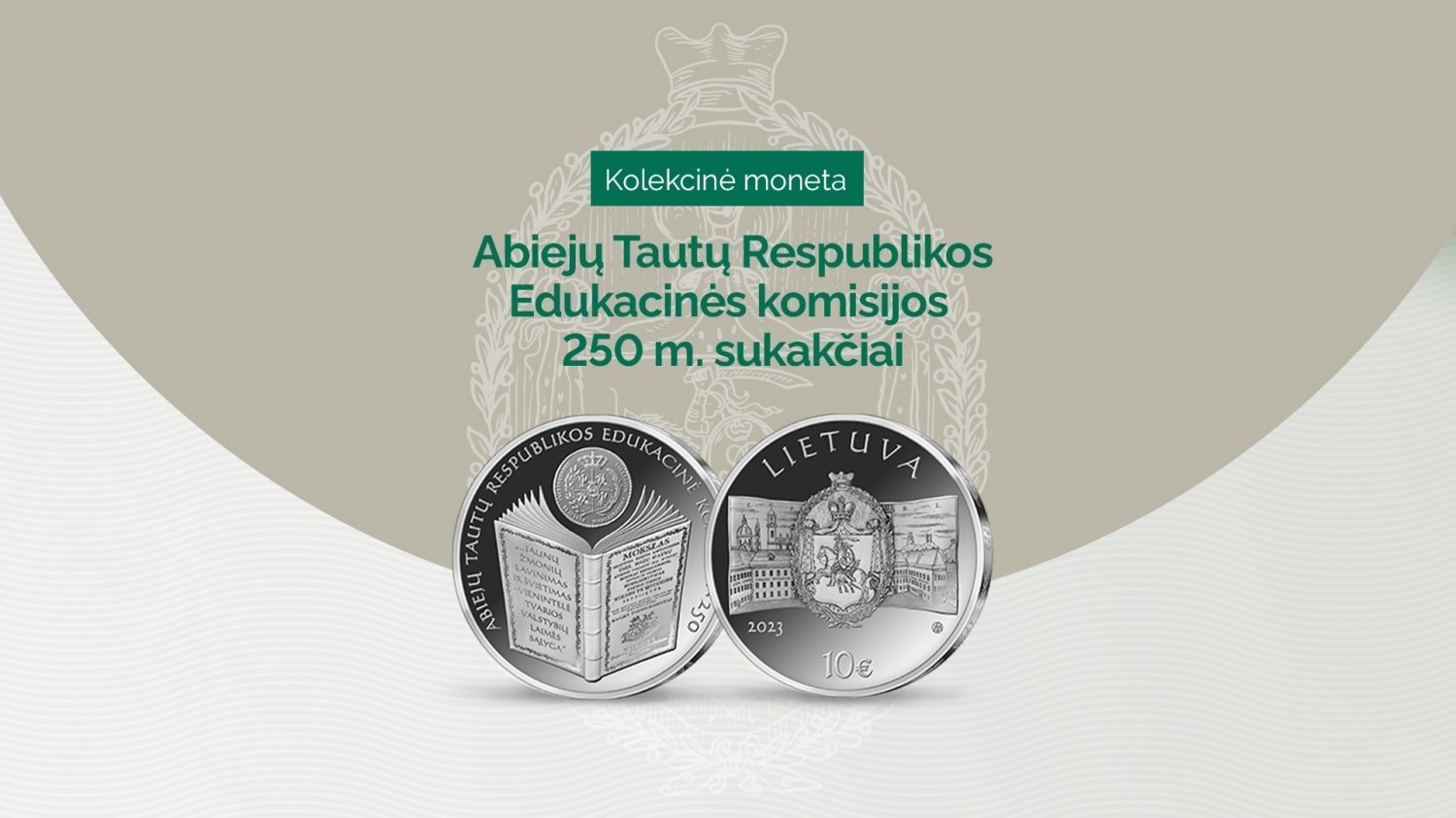 (EUR22.Proof.2023.10.E.2) 10 € Lithuania 2023 Proof Ag - Educational Commission of Commonwealth of the Two Nations (blog)