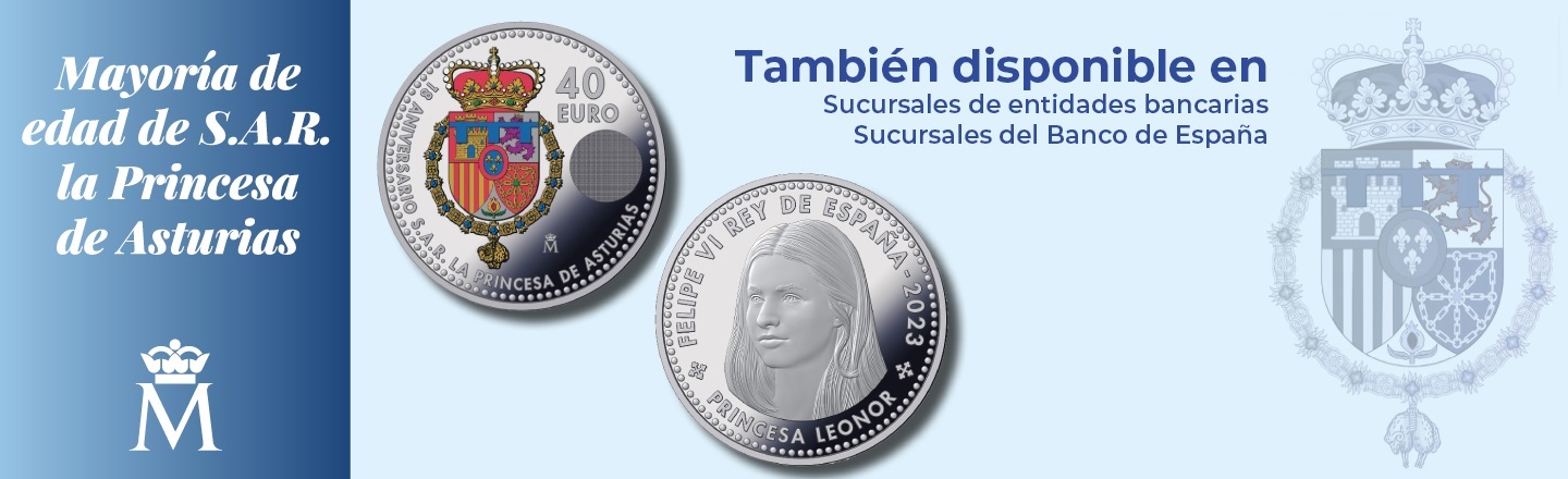 (EUR05.Unc.2023.32930023) 40 euro Spain 2023 silver - Princess Leonor of Asturias (blog) (zoom)