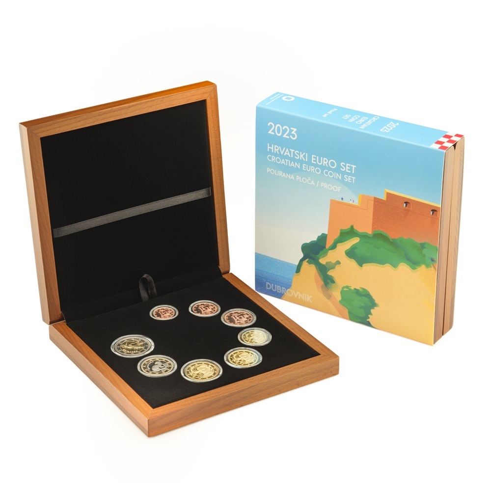 (EUR25.Proof.set.2023) Proof coin set Croatia 2023 (Dubrovnik) (zoom)