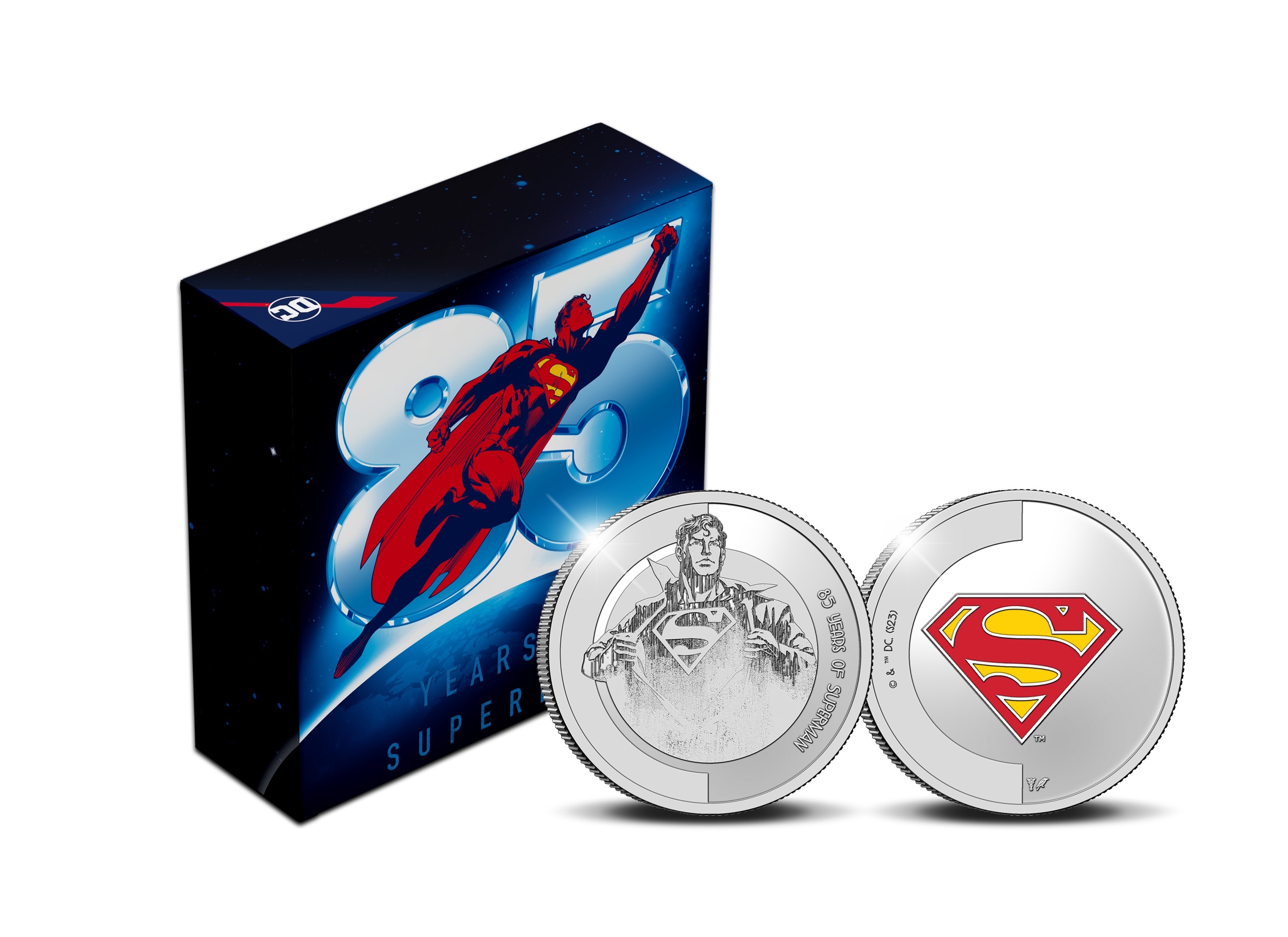 (MED14.KNM.2023.0117888) Ag medal - 85 years of Superman (packaging) (zoom)