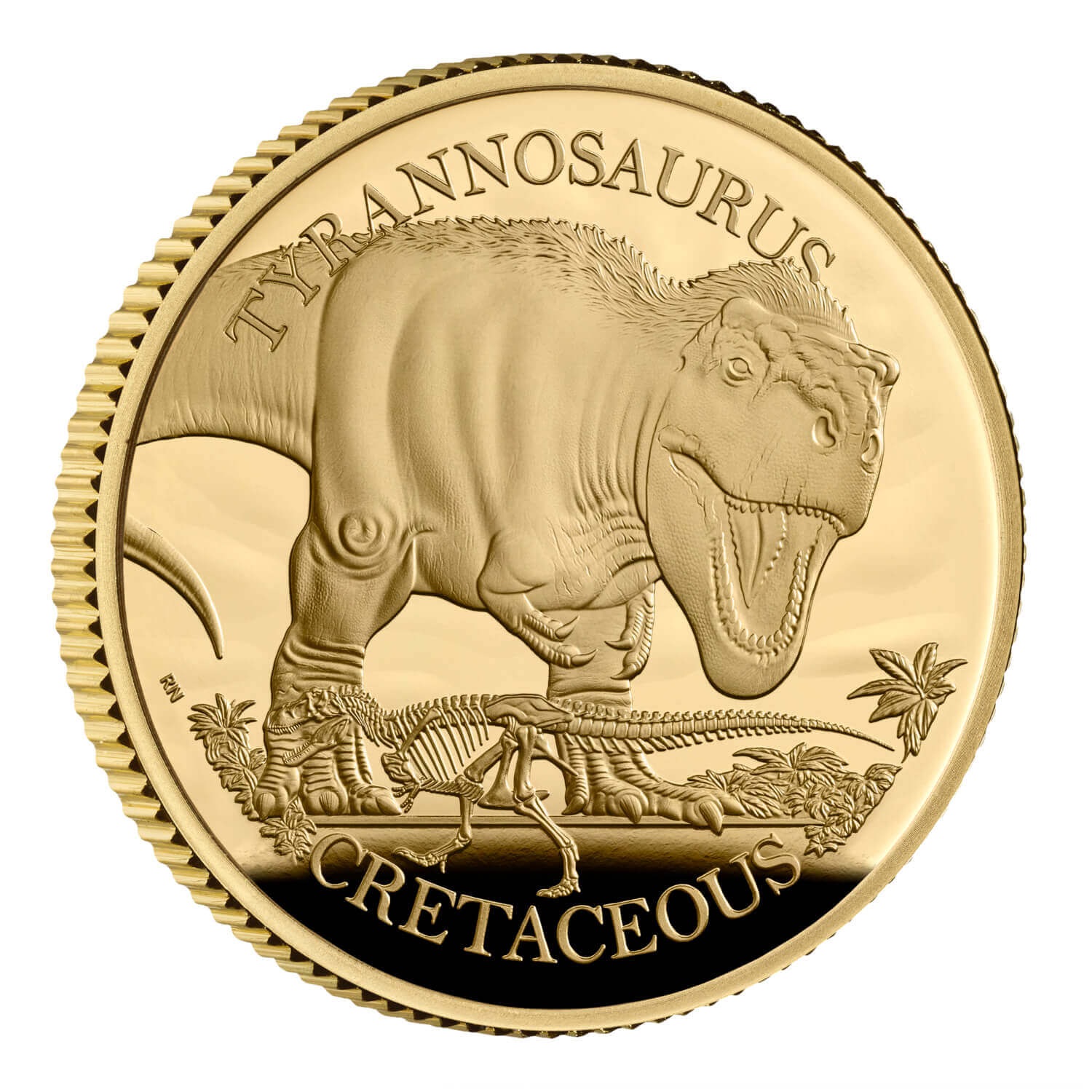 (W185.25.P.2024.UK24TRQOG) 25 £ United Kingdom 2024 quarter oz Proof gold - Tyrannosaurus Reverse (zoom)