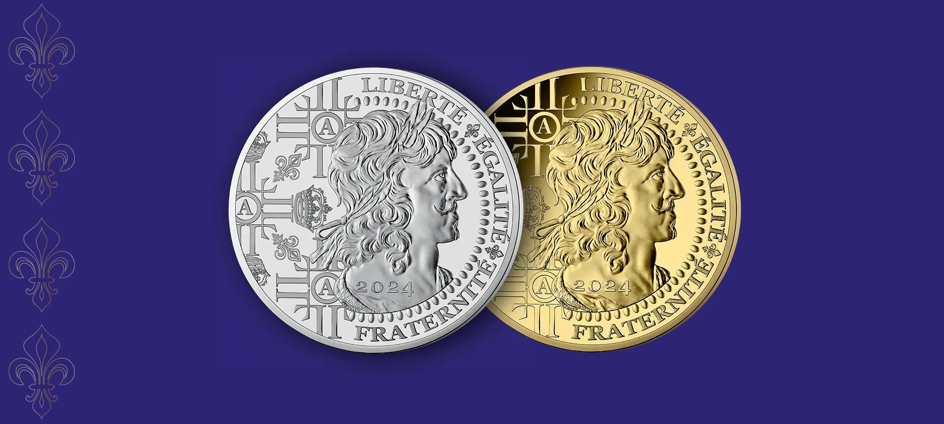 Monnaie de Paris French gold coin called Louis d or 2024 (shop illustration) (zoom)