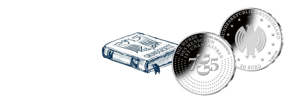 (EUR03.Proof.2024.910116SG5) 20 euro Germany 2024 G Proof silver - Basic Law (blog illustration) (zoom)