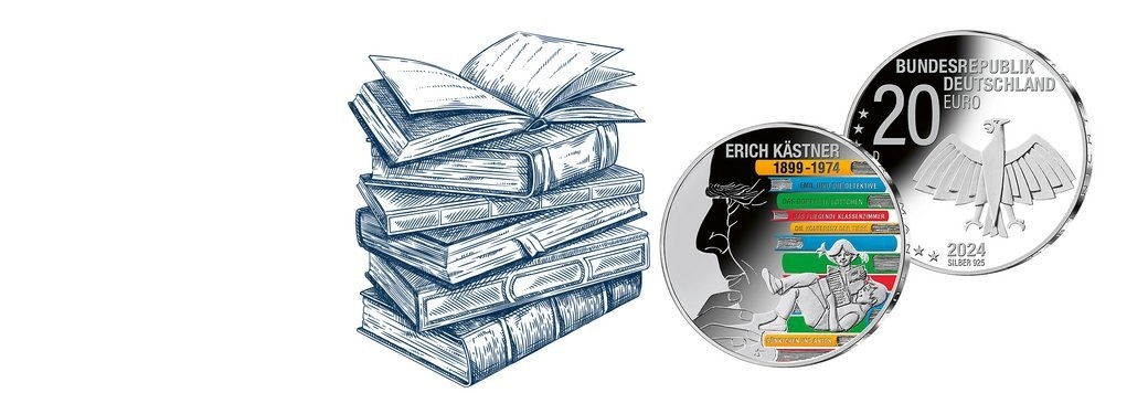 (EUR03.Proof.2024.910117SD5) 20 euro Germany 2024 D Proof silver - Erich Kästner (blog illustration) (zoom)