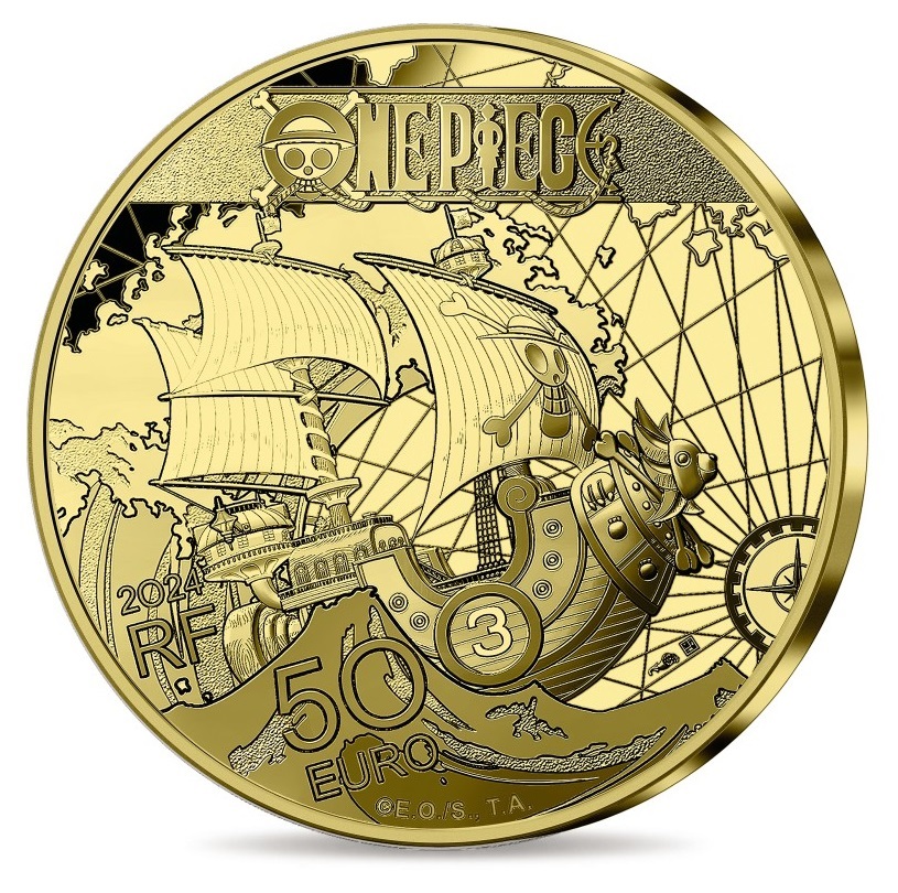 (EUR07.Proof.2024.10041385450000) 50 euro France 2024 Proof gold - One Piece Reverse (zoom)