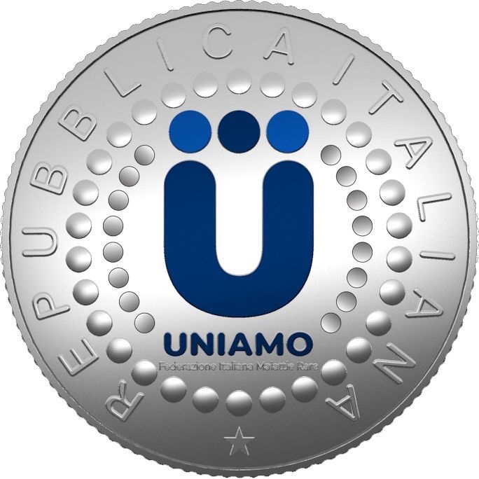 (EUR10.BU.set.2024.48-2ms10-24f026) BU coin set Italy 2024 (Italian Federation for Rare Diseases) (5 euro coin obverse) (zoom)