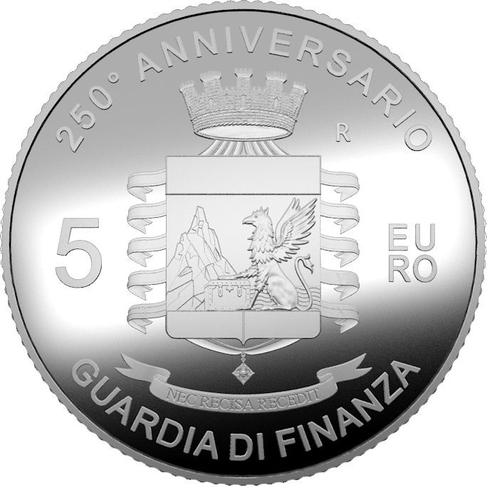 (EUR10.Proof.2024.48-2ms10-24p003) 5 euro Italy 2024 Proof silver - Guardia di Finanza (Guard of Finance) Reverse (zoom)