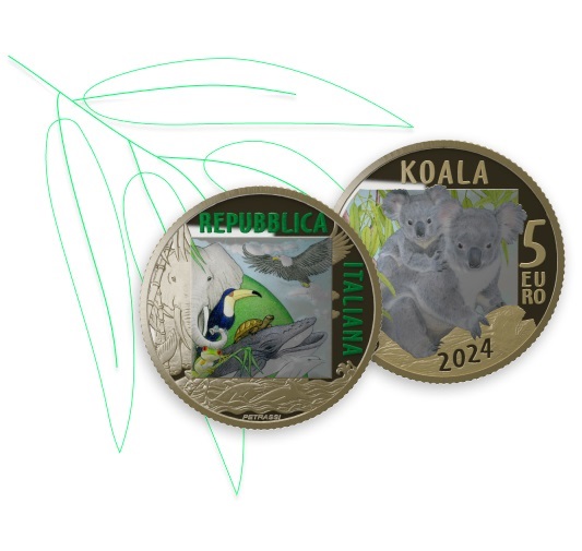 (EUR10.Proof.2024.48-2ms10-24p004) 5 euro Italy 2024 Proof - Koala (blog illustration) (zoom)