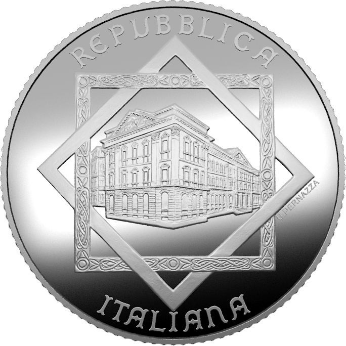 (EUR10.Proof.2024.48-2ms10-24p005) 5 euro Italy 2024 Proof silver - University of Naples, Federico II Obverse (zoom)