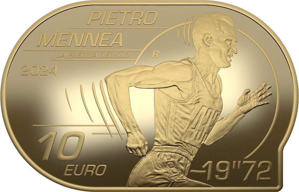 (EUR10.Proof.2024.48-2ms10-24p013) 10 € Italy 2024 Proof Ag - European Athletics Championships Roma Pietro Mennea R (zoom)