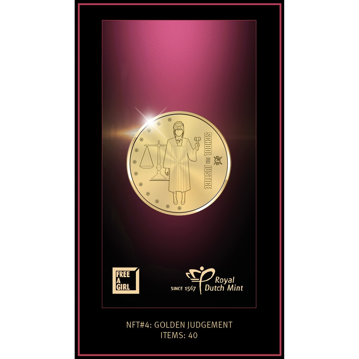 (MED14.Méd.KNM.2023.0117694) BU copper-nickel medal - Free a girl (NFT#4) (zoom)