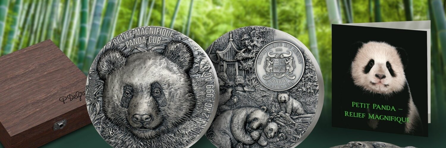 (W024.1.20000.CFA.2024.2.kg.Ag.1154082) 20000 Francs CFA Benin 2024 2 kg Antique silver - Panda (blog illustration) (zoom)