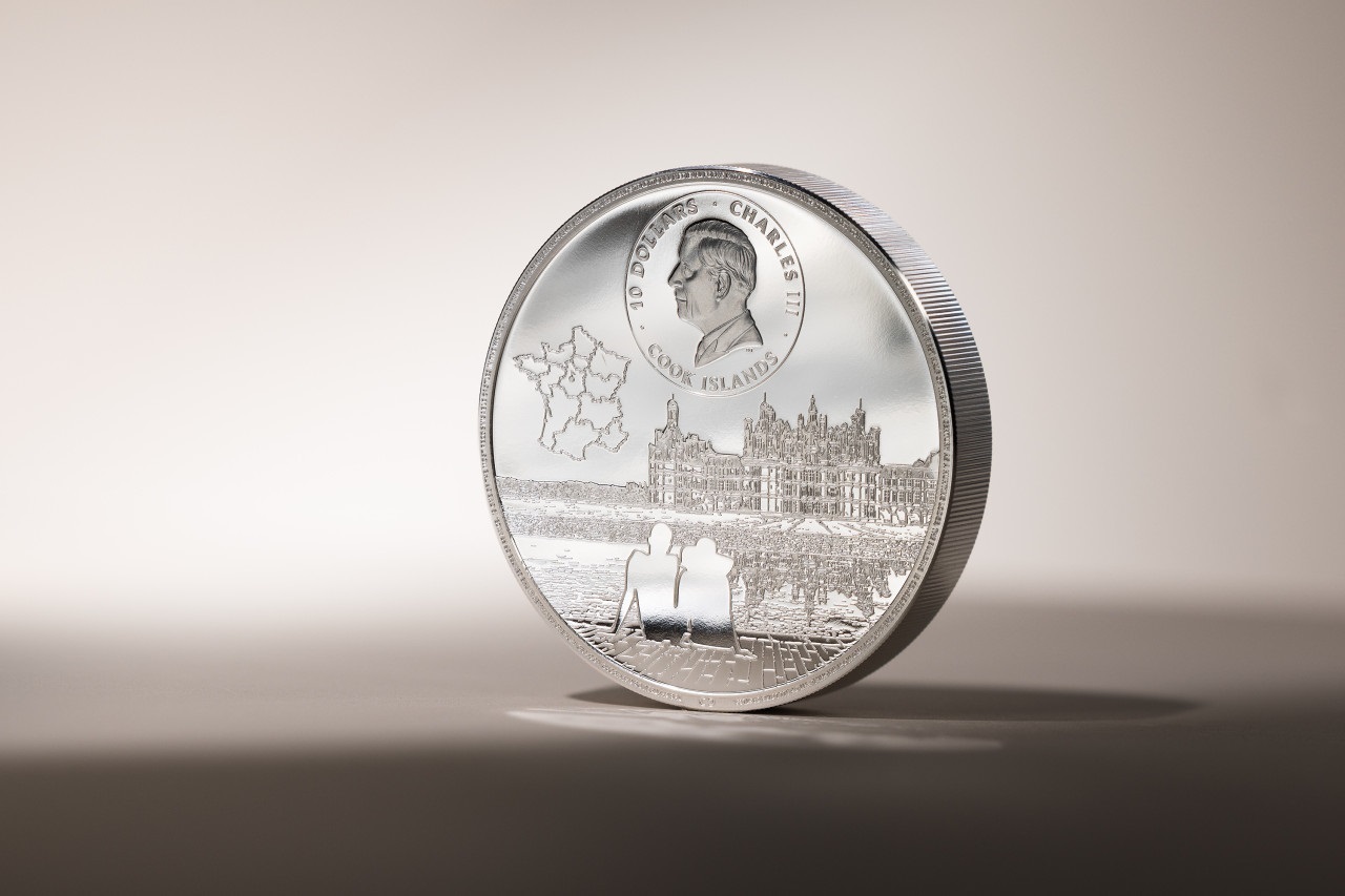 (W099.10.D.2024.30592) Cook Islands 10 $ Chambord castle 2024 - Proof silver (blog) (zoom)