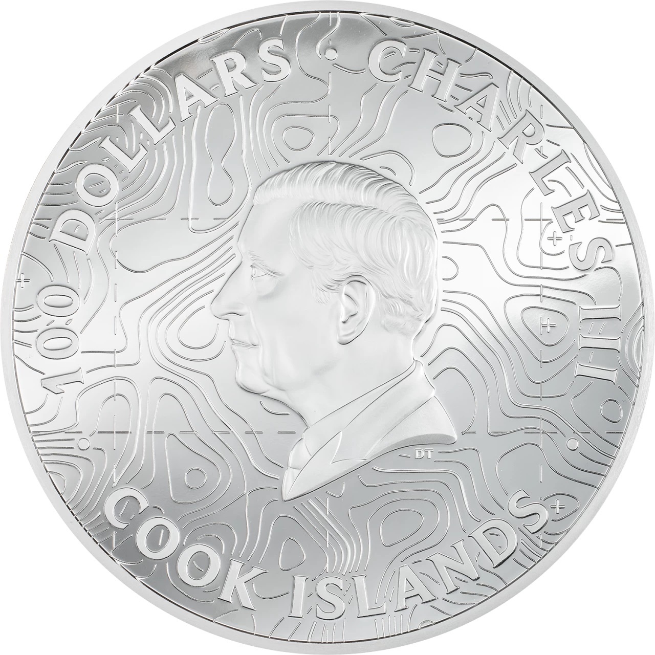 (W099.100.D.2024.30713) Cook Islands 100 Dollars Grand Canyon 2024 - Proof silver Obverse (zoom)
