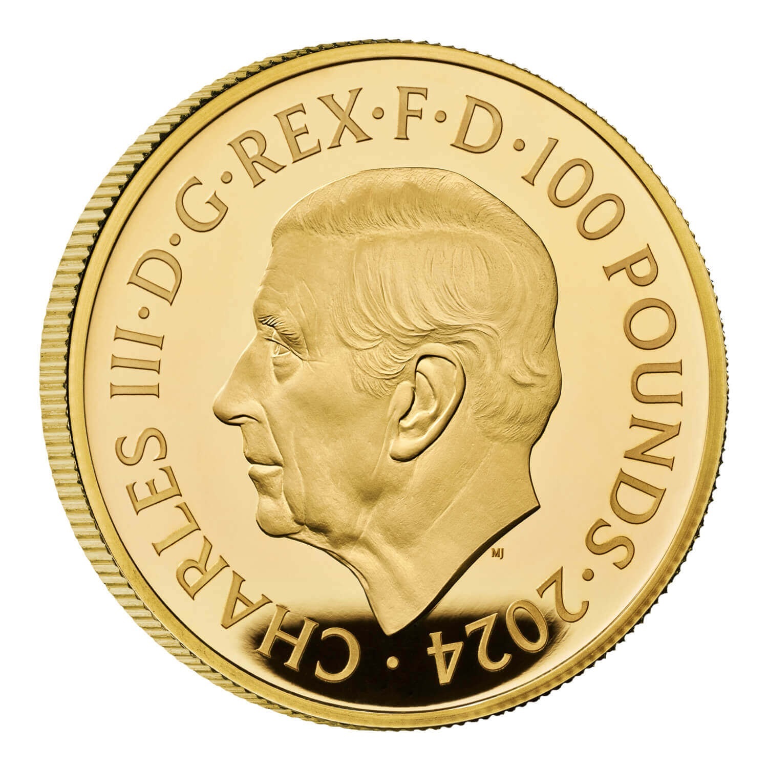 (W185.100.P.2024.UK24GM1G) 100 Pounds United Kingdom 2024 1 oz Proof gold - George Michael Obverse (zoom)