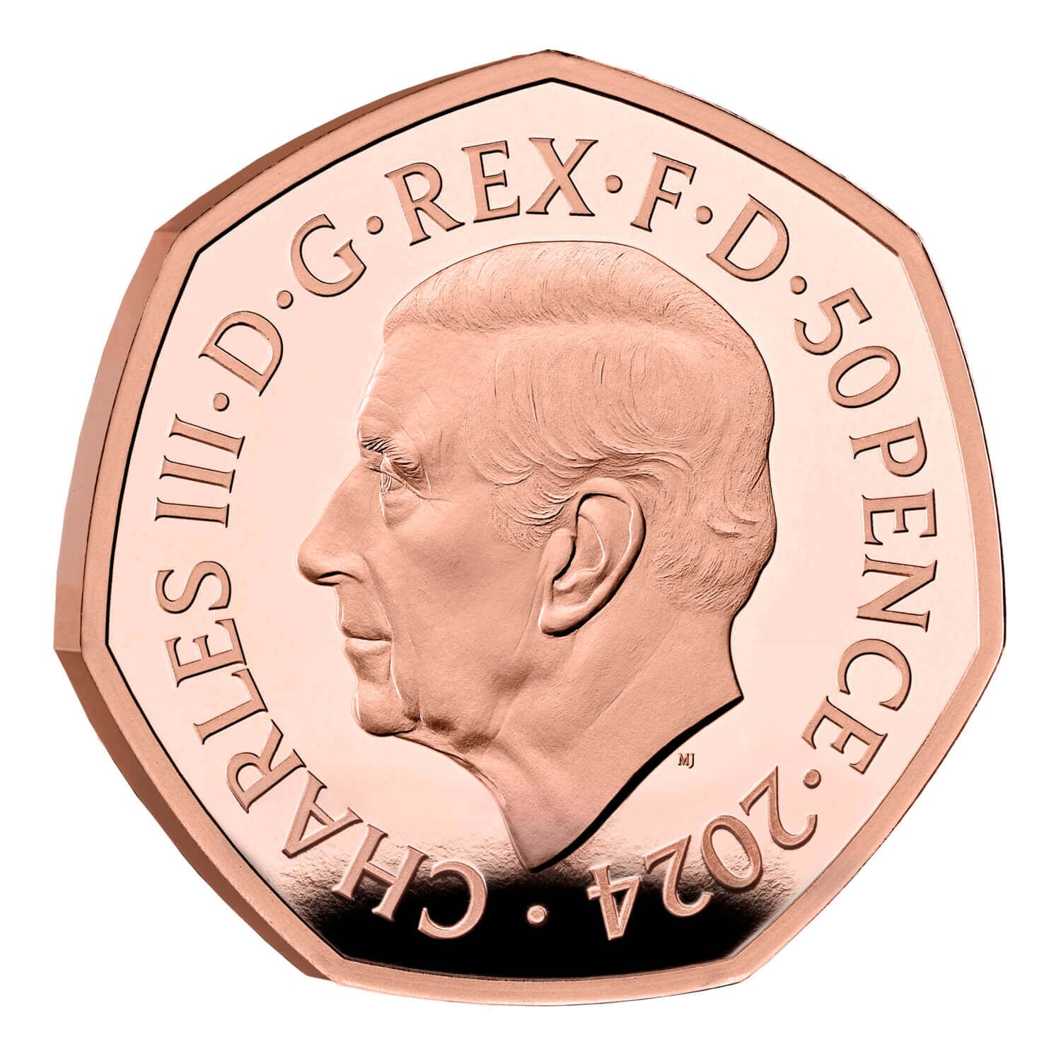 (W185.50.P.2024.UK24RNGP) United Kingdom 50 Pence RNLI 2024 - Proof gold Obverse (zoom)