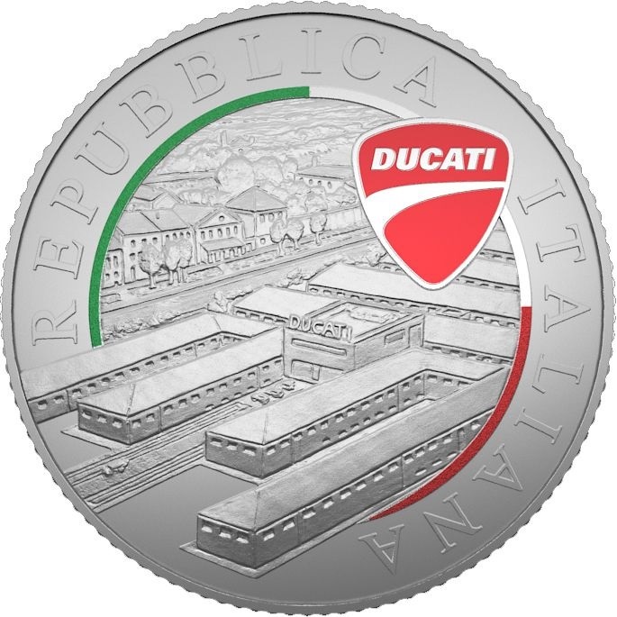 (EUR10.BU.2024.48-2ms10-24f019) 5 euro Italy 2024 BU silver - Ducati (Panigale) Obverse (zoom)