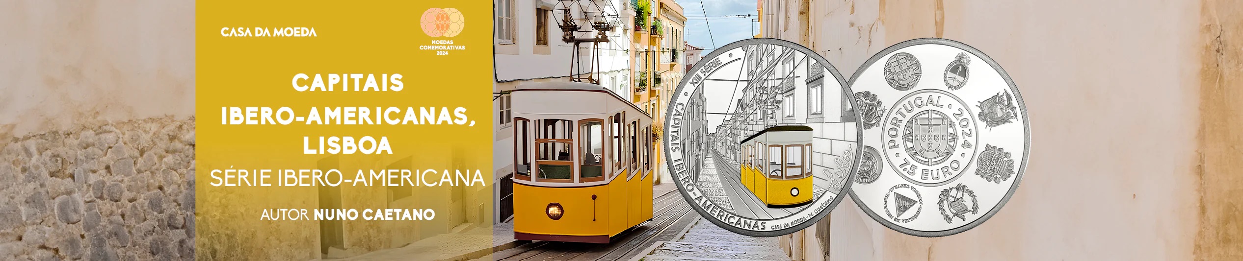 (EUR15.Proof.2024.1026428) 7 euro and a half Portugal 2024 Proof silver - Lisbon (blog illustration) (zoom)