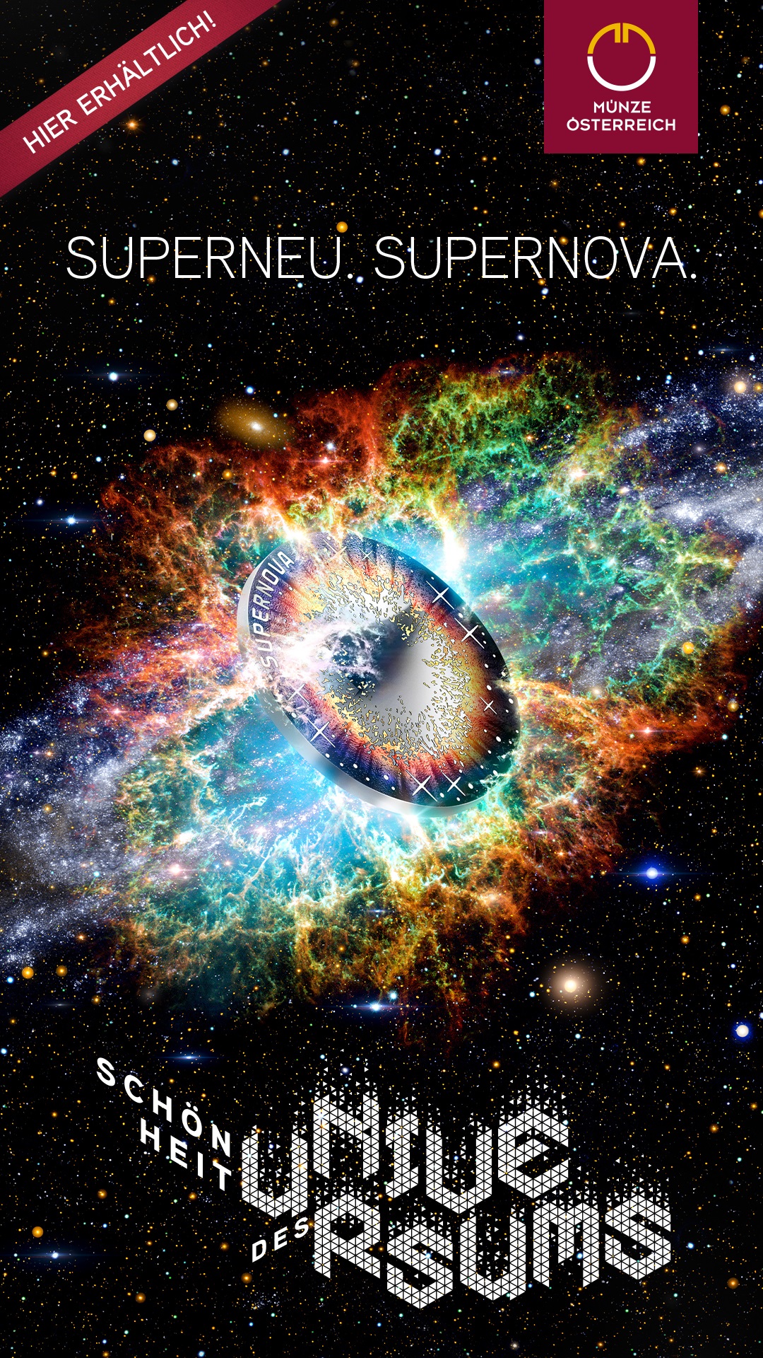 (EUR01.Proof.2024.26796) 20 € Österreich 2024 Spiegelglanz silber - Supernova (blog) (zoom)