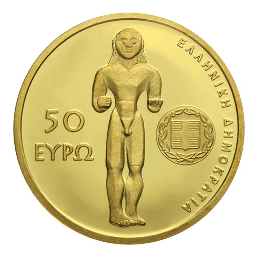 (EUR08.Proof.2024.50.E.1) 50 euro Greece 2024 Proof gold - The Temple of Apollo Epikourios Obverse (zoom)
