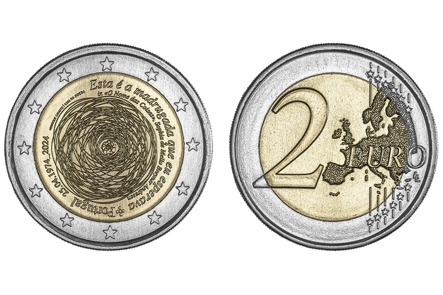 (EUR15.2.E.2024.12500751) 2 € Portugal 2024 - Carnation Revolution on 25th April 1974 (zoom)