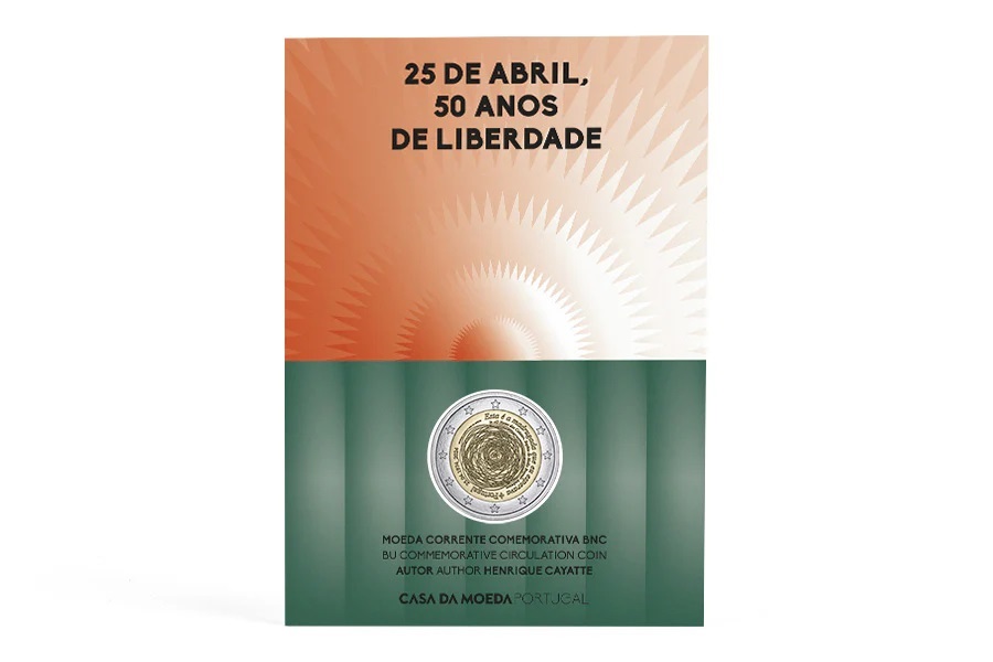 (EUR15.BU.2024.1026424) 2 euro Portugal 2024 BU - Carnation Revolution on 25th April 1974 (blister) (zoom)