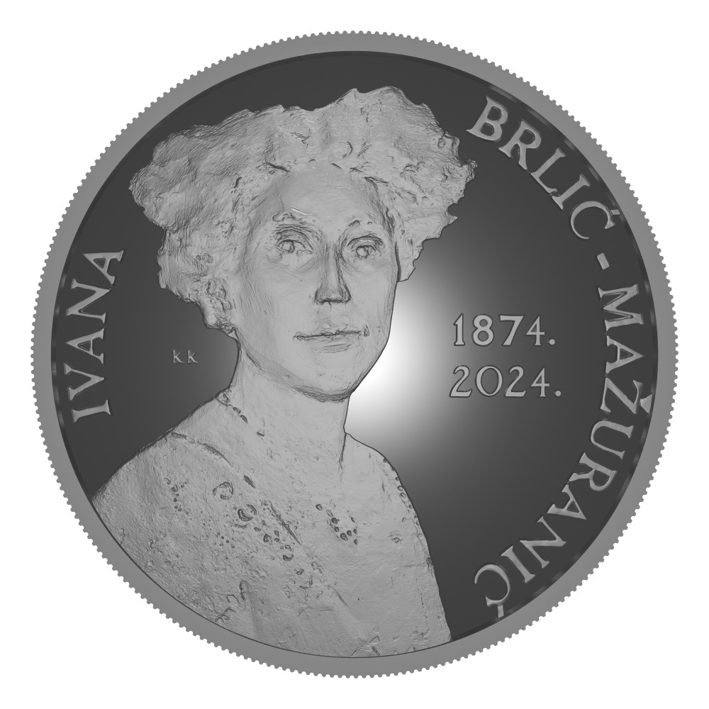 (EUR25.Proof.2024.212055) 4 euro Croatia 2024 Proof silver - Ivana Brlić-Mažuranić Reverse (zoom)