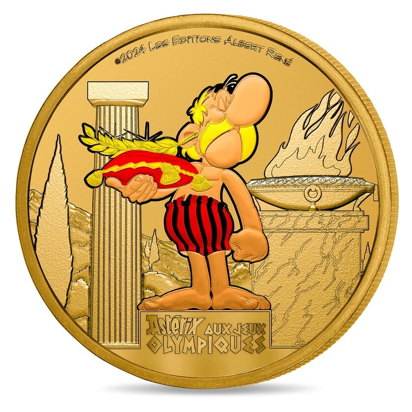 (MdP.event.token.2024.10011389740000) Memory token - Asterix in the Olympic Games Obverse (zoom)
