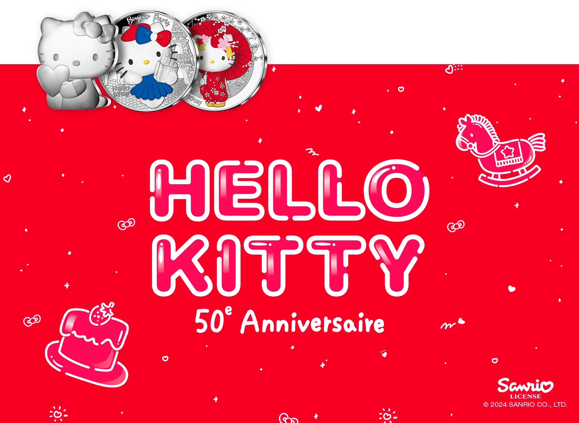 Monnaie de Paris 50th anniversary of Hello Kitty 2024 (shop illustration) (zoom)