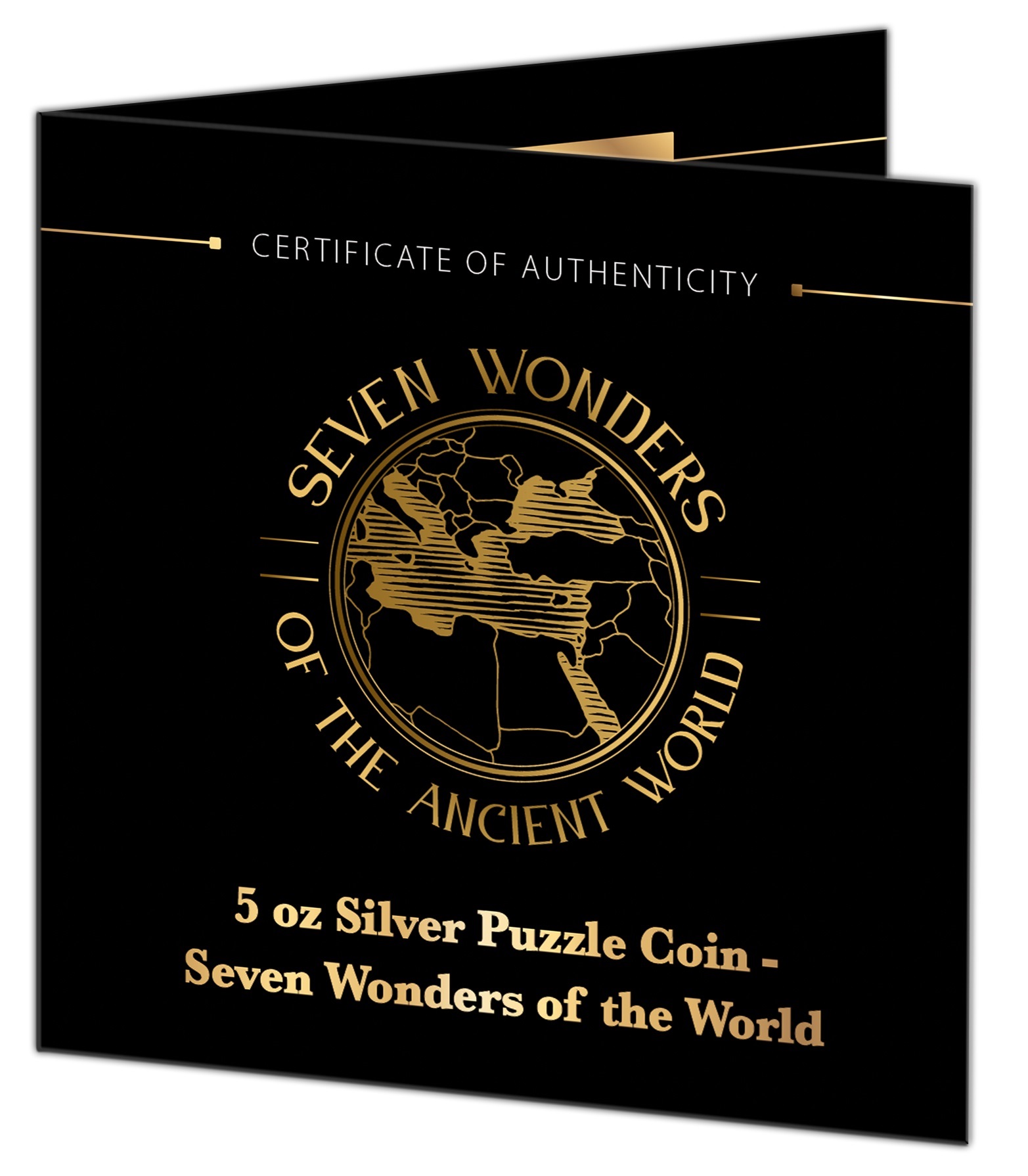 (W034.95.F.2024.5.oz.Ag.1567410147) Puzzle coin set (95 Francs) Burundi 2024 (5 oz) Proof silver - Wonders of the World (zoom)