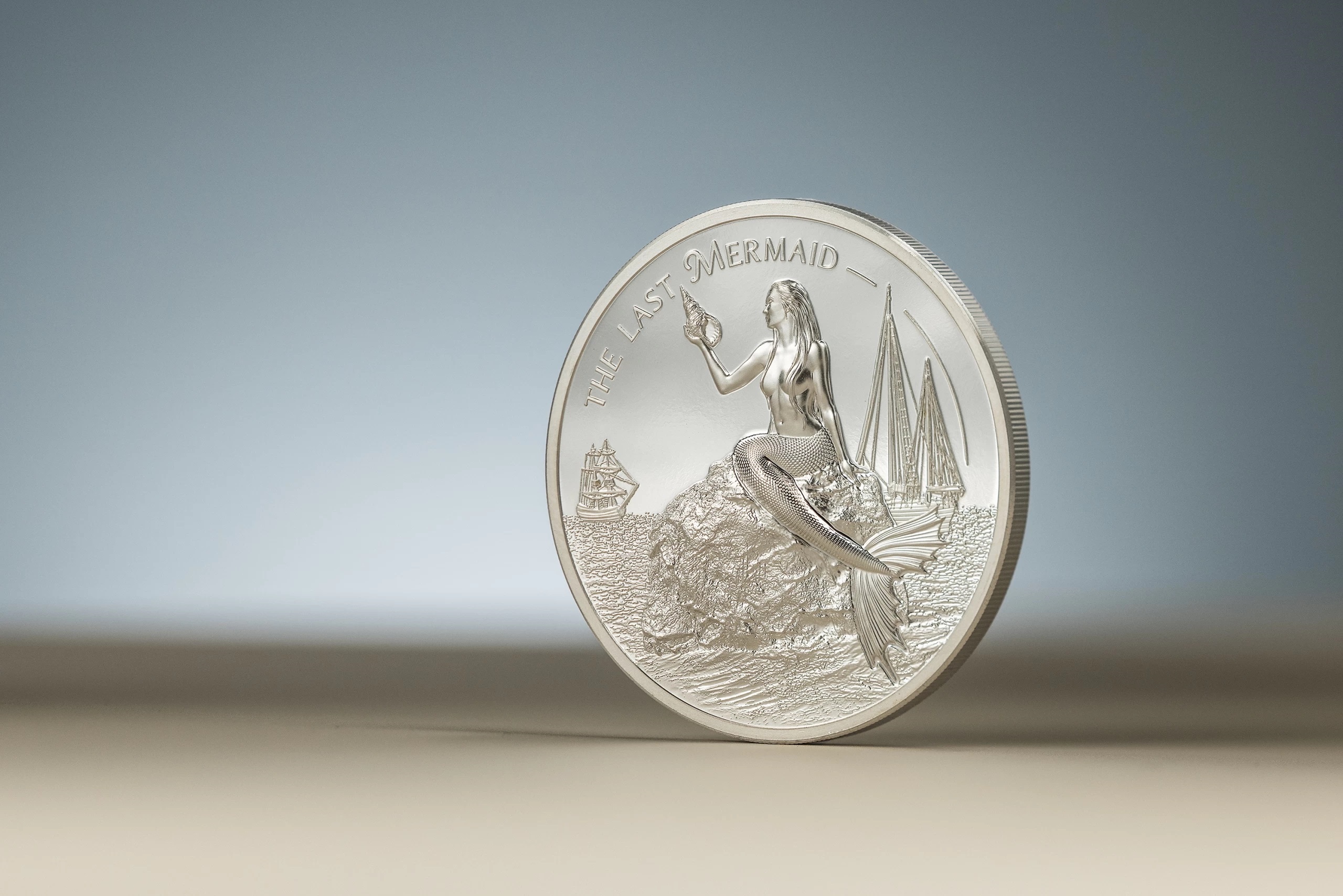 (W168.1.5.D.2024.30604) Palau 5 Dollars The last mermaid 2024 - Proof silver (blog illustration) (zoom)