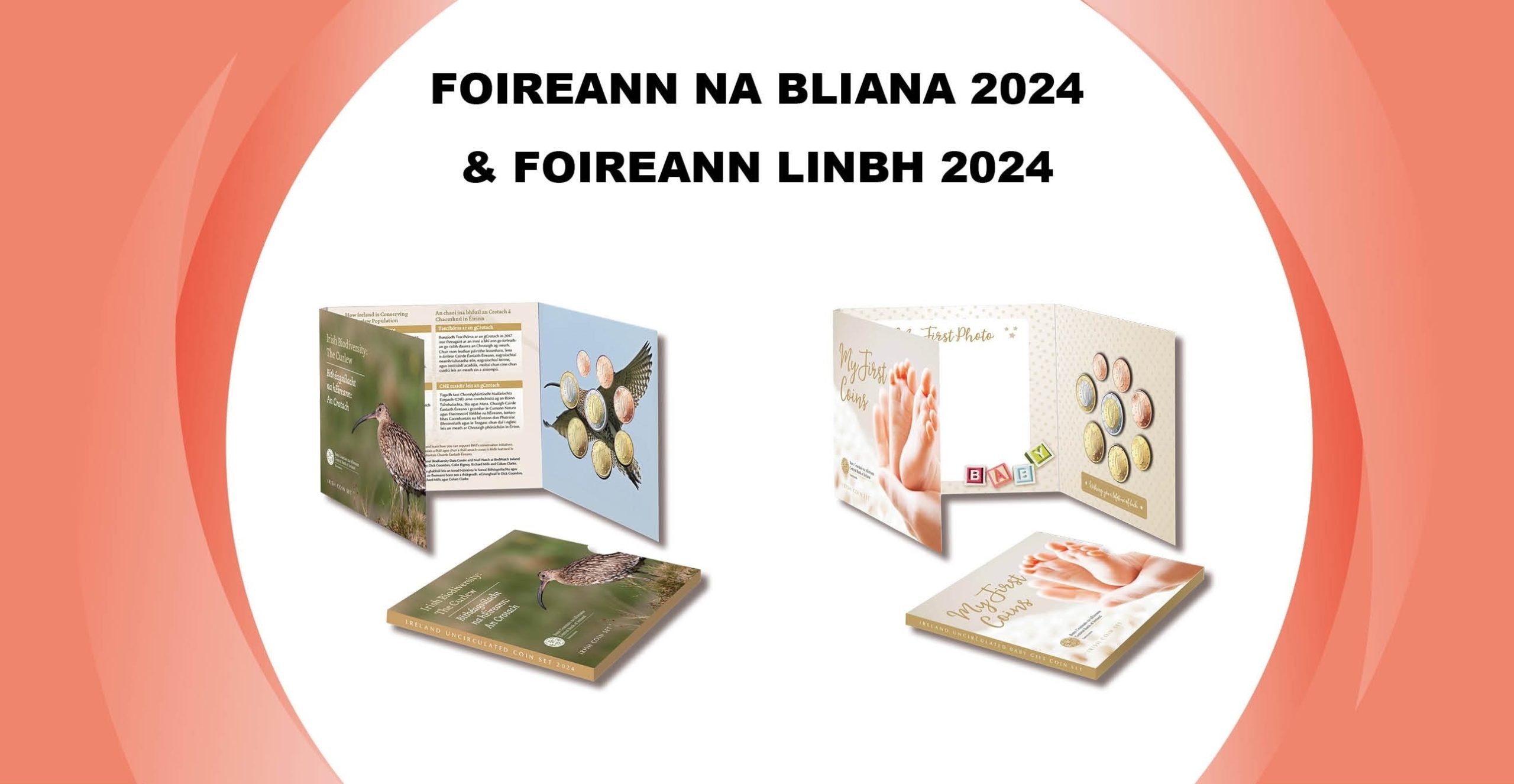 BU euro coin set Ireland 2024 - Baby birth (blog illustration) (zoom)