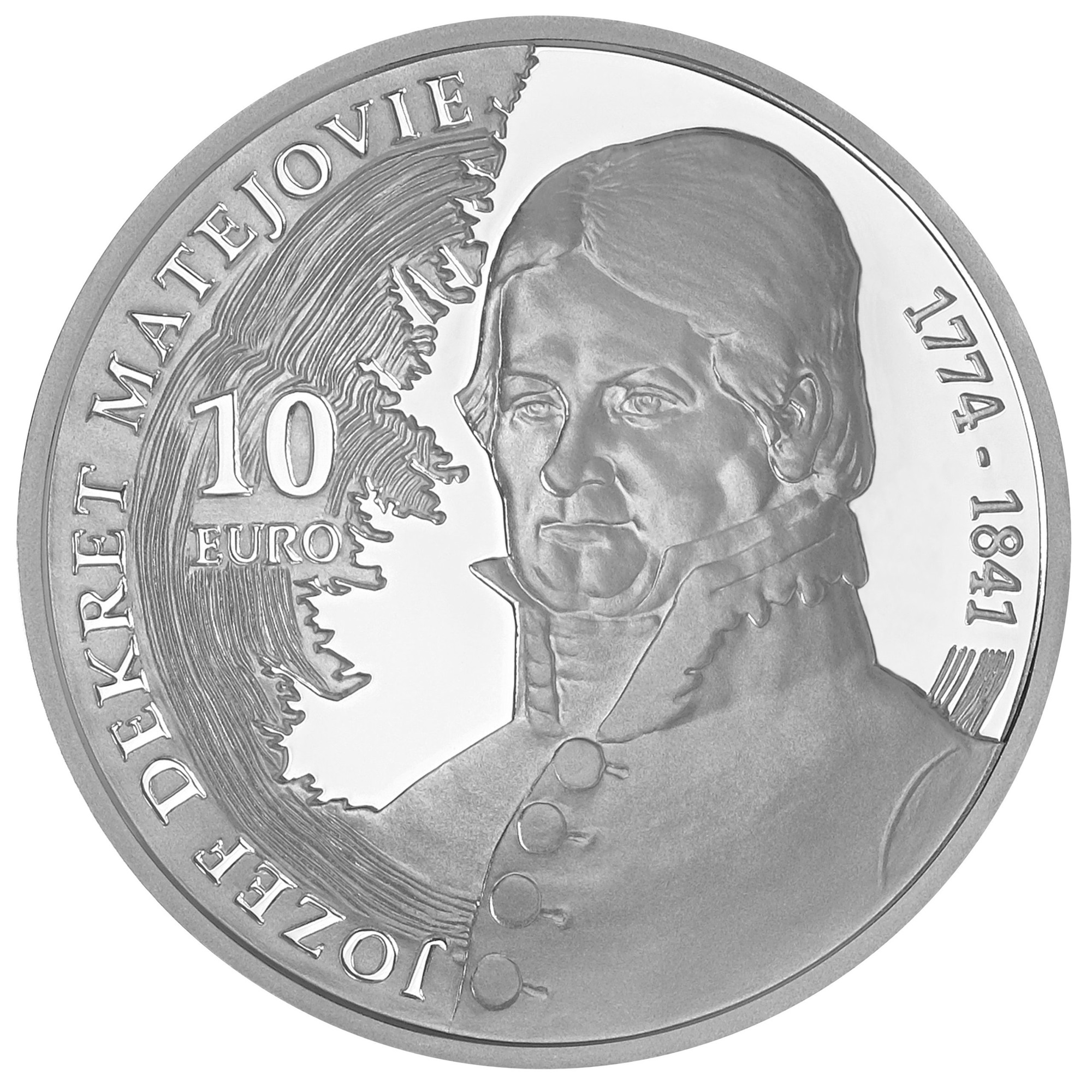 (EUR17.Proof.2024.521126) 10 euro Slovakia 2024 Proof silver - Jozef Dekret Matejovie Reverse (blog) (zoom)