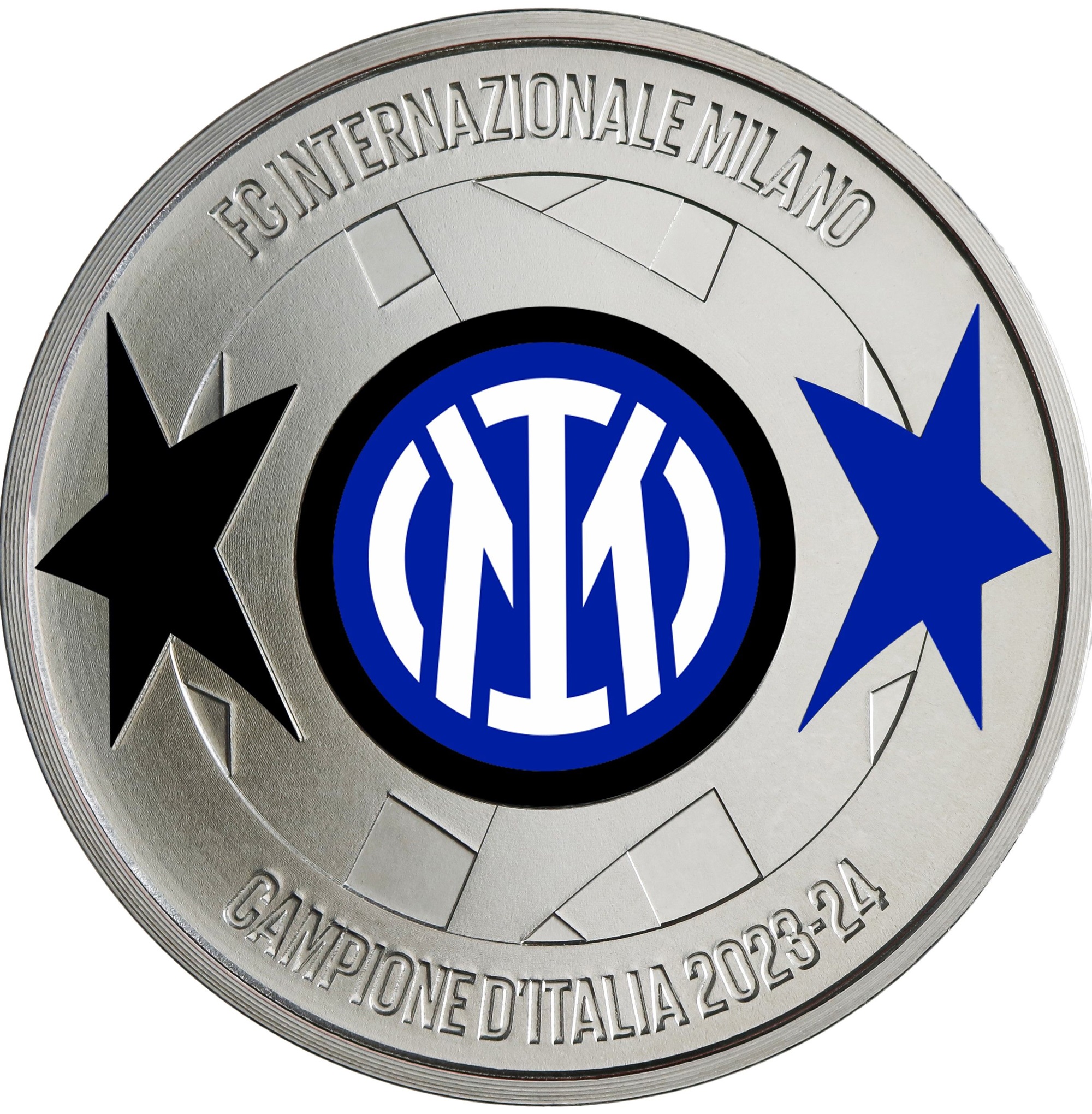 (MED10.Méd.IPZS.2024.48-2me10-001326) Silver medal - Football Club Inter Milano Italian champion 2023-24 O (zoom)