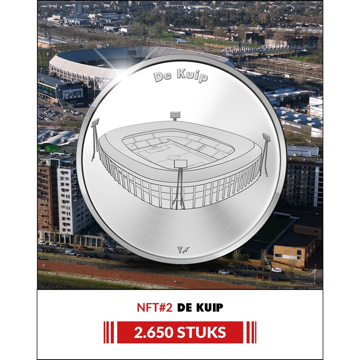 (MED14.KNM.2024.0118843) BU CuNi medal - 100 years of the first Championship of Feyenoord Rotterdam (NFT#2) (zoom)