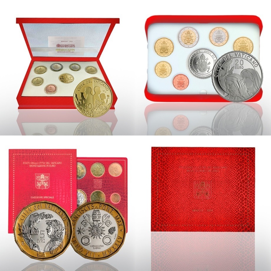 Vatican coin sets 2024 (shop illustration) (zoom)