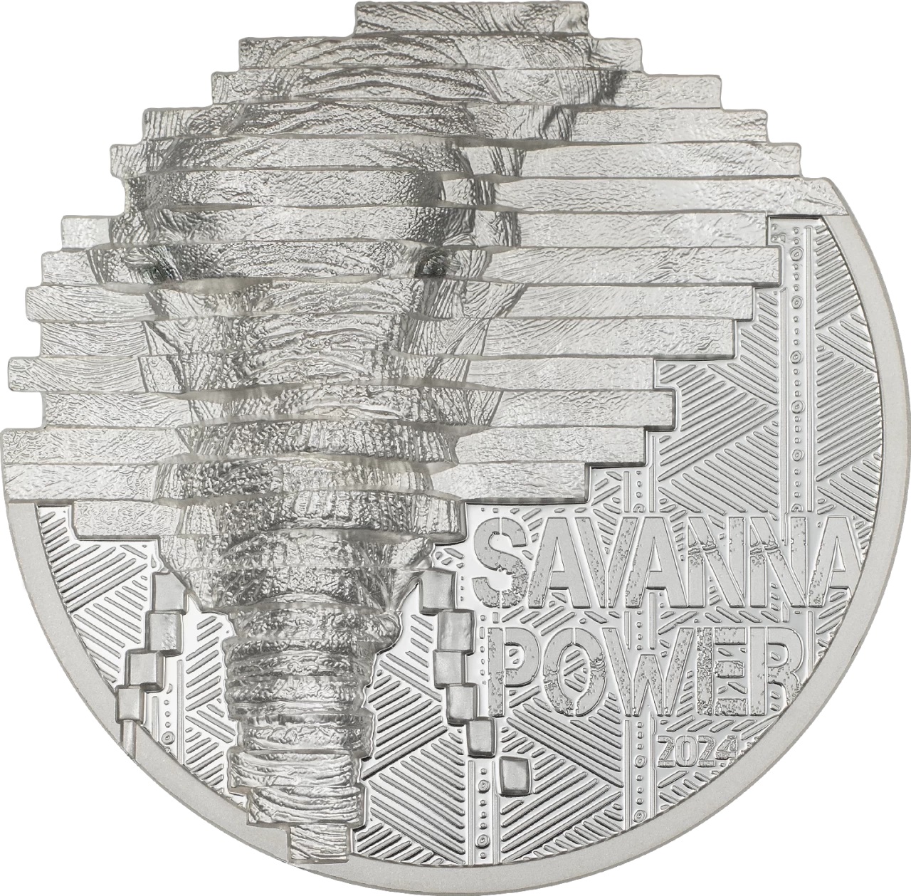 (W099.10.D.2024.30749) Cook Islands 10 Dollars Elephant 2024 - Proof silver Reverse (zoom)