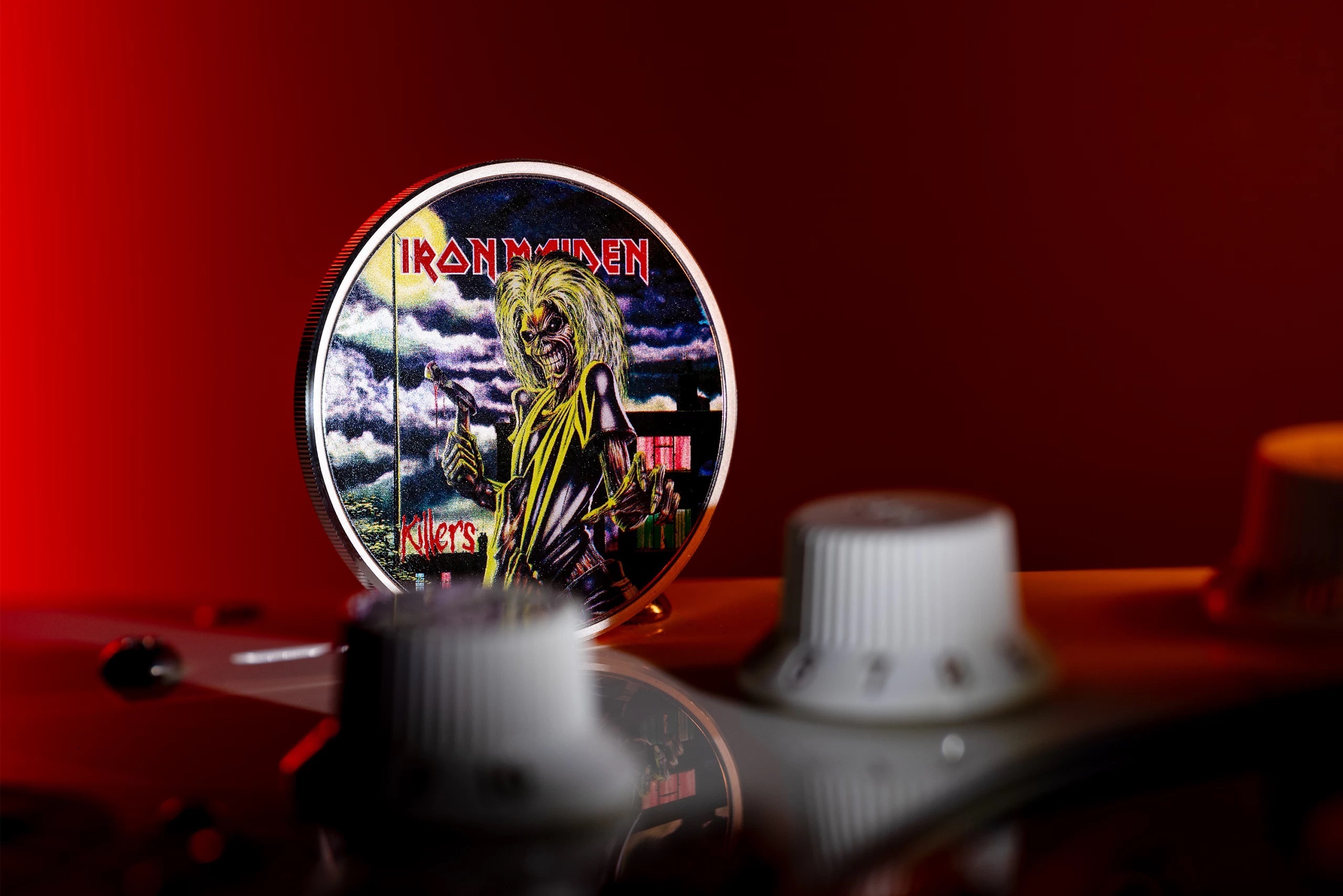 (W099.5.D.2024.30677) Cook Islands 5 Dollars Killers, Iron Maiden 2024 - Proof silver (blog illustration) (zoom)