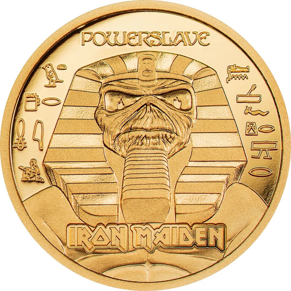 (W099.5.D.2024.30696) 5 Dollars Powerslave Iron Maiden 2024 - Proof gold Reverse (zoom)