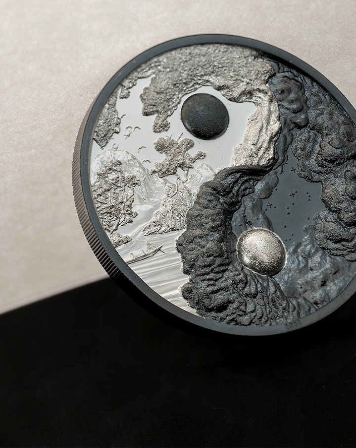 (W168.1.5.D..2024.30777) Palau 5 Dollars Yin and Yang 2024 - Black Proof silver (blog) (zoom)