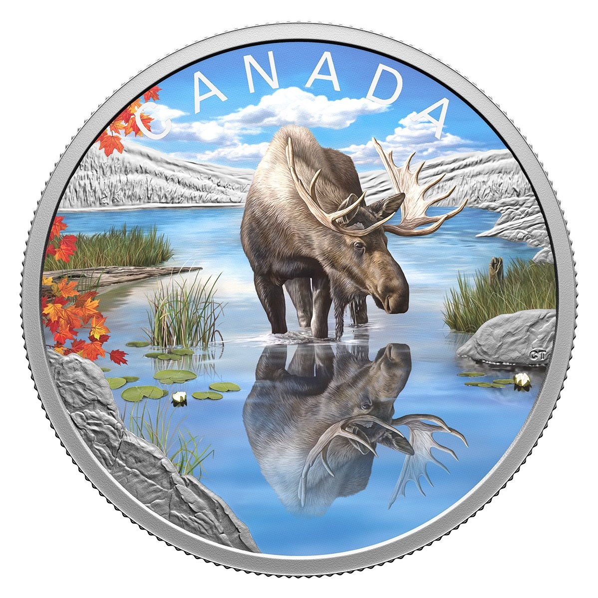 (W037.20.D.2024.247106) Canada 20 Dollars Moose 2024 - Proof silver Reverse (zoom)
