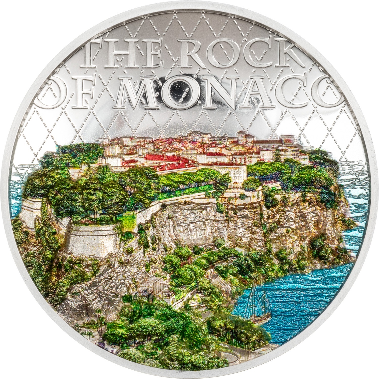 (W099.10.D.2024.1) Cook Islands 10 Dollars The Rock of Monaco 2024 - Proof silver Reverse (zoom)