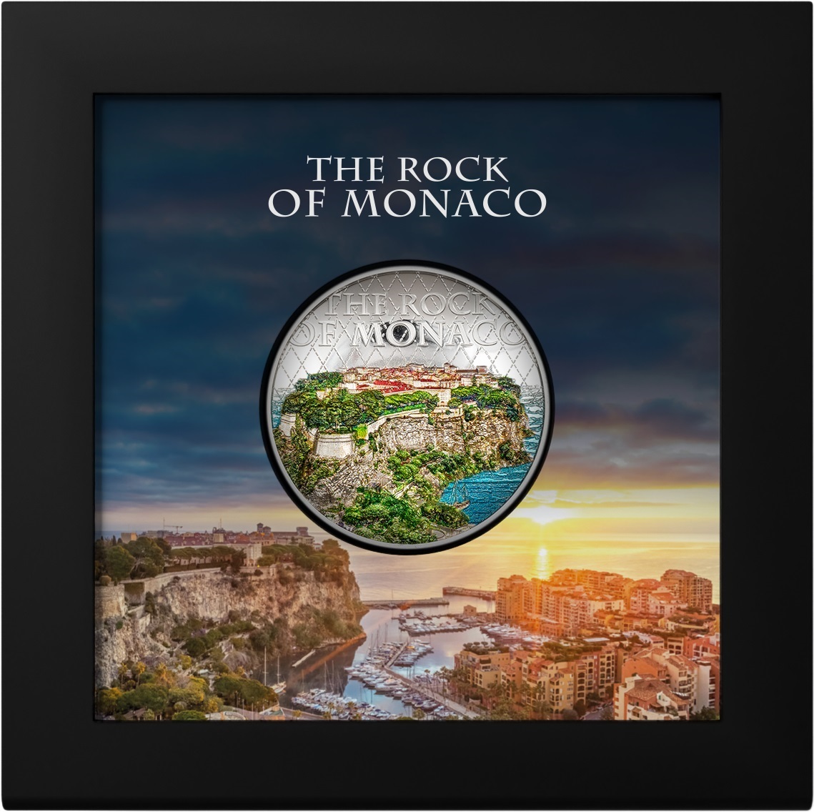 (W099.10.D.2024.1) Cook Islands 10 $ The Rock of Monaco 2024 - Proof Ag (packaging) (zoom)