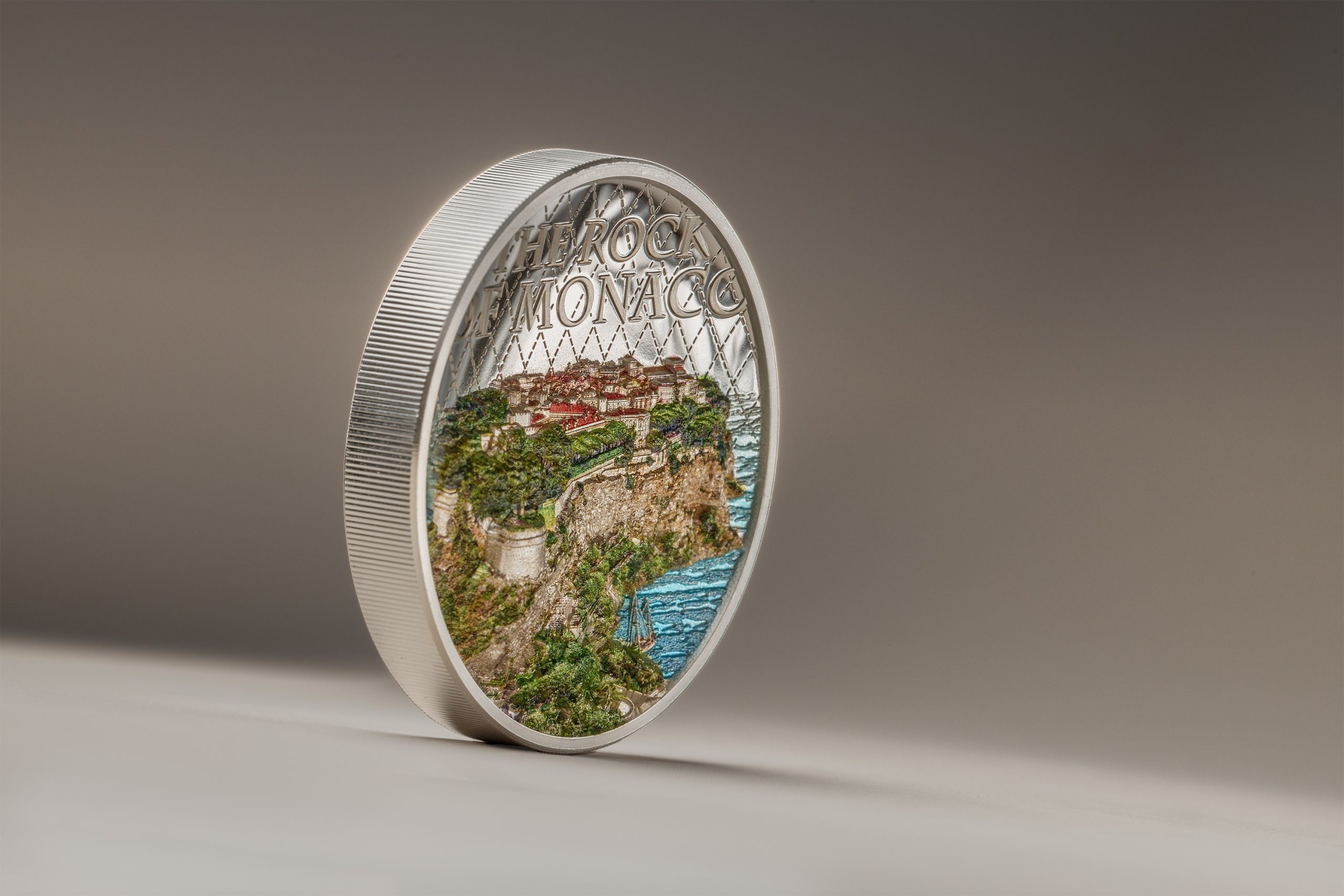 (W099.10.D.2024.1) Cook Islands 10 $ The Rock of Monaco 2024 - Proof silver (blog) (zoom)