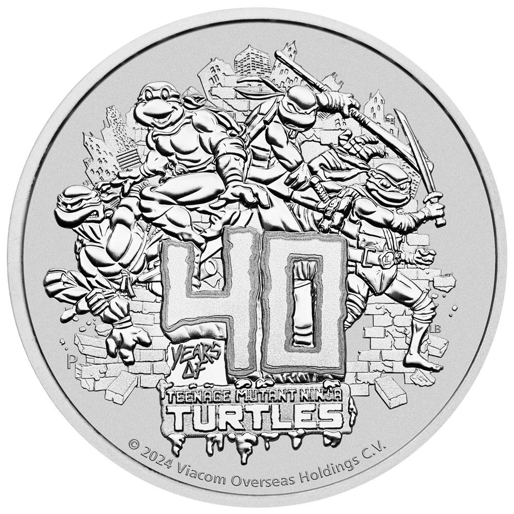 (W228.1.1.D.2024.24T85AAD) 1 Dollar Tuvalu 2024 1 oz silver - Teenage Mutant Ninja Turtles 40th Anniversary Reverse (zoom)