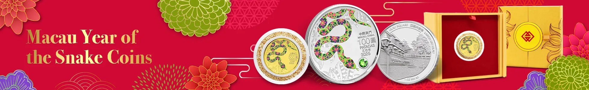 (W136.100.Patacas.2025.R311) 100 Patacas Macau 2025 5 oz Proof silver - Lunar Year of the Snake (blog) (zoom)