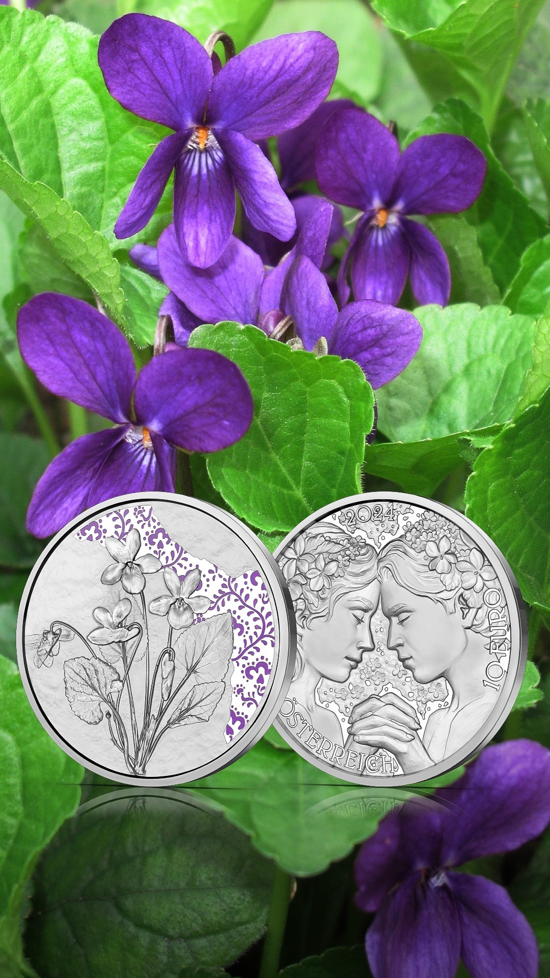 (EUR01.Proof.2024.26799) 10 € Austria 2024 Proof silver - Violet (blog illustration) (zoom)