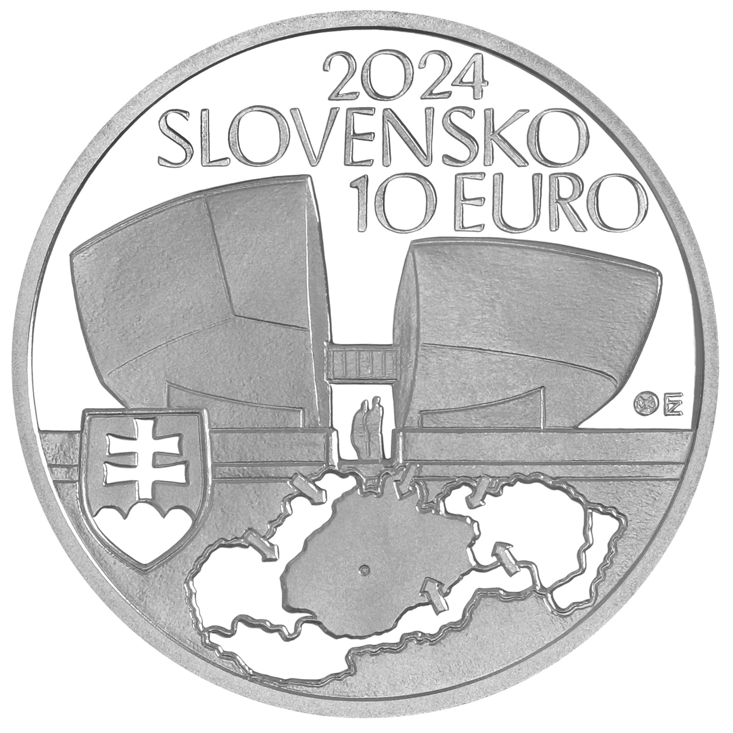 (EUR17.Proof.2024.521130) 10 € coin Slovakia 2024 Proof silver - Slovak national uprising Obverse (zoom)