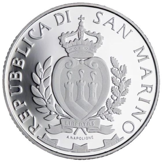 (EUR18.Proof.2024.371) 10 euro San Marino 2024 Proof silver - Fortress Guard Obverse (zoom)