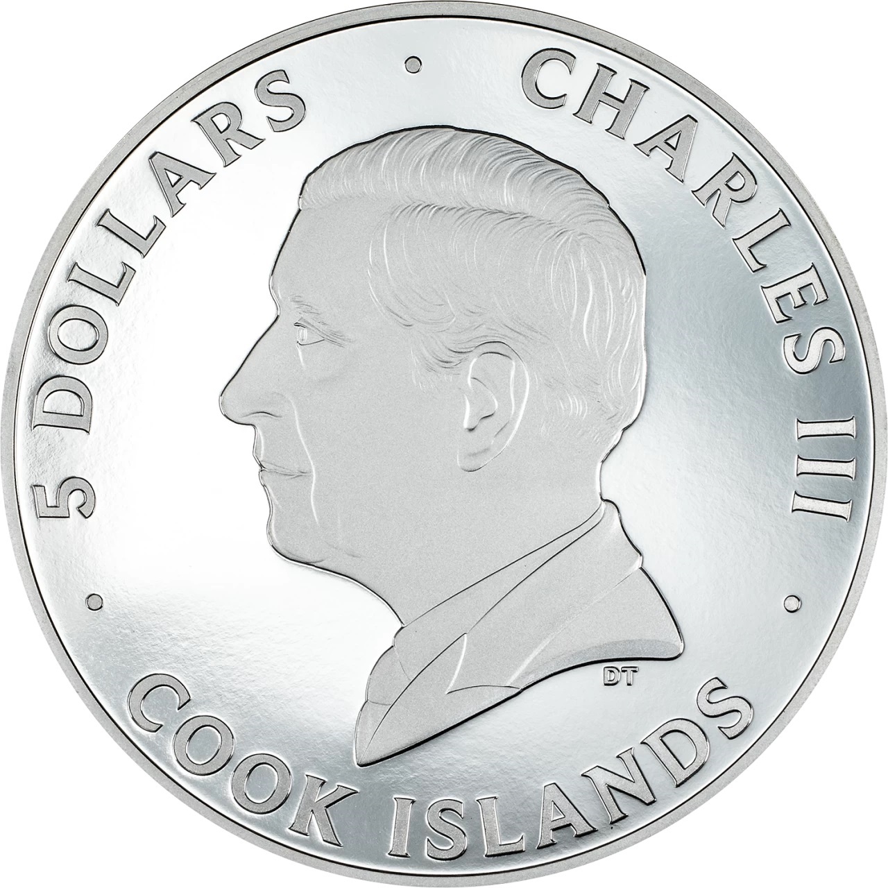 (W099.5.D.2024.30530) Cook Islands 5 Dollars San Francisco 2024 - Proof silver Obverse (zoom)